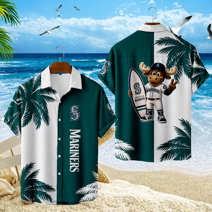 LIMITED EDITION - NEW CUSTOMIZED MLB14 SMS SEATTLE MARINERS UNISEX HAWAIIAN SHIRT