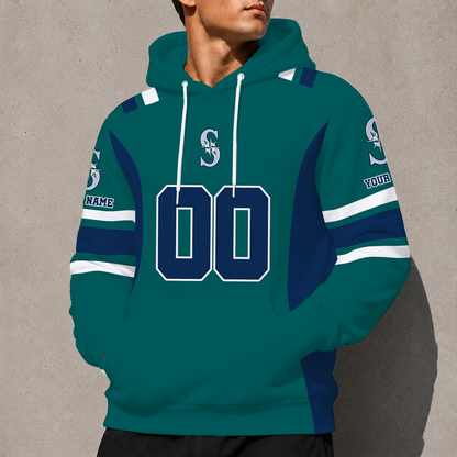 SPECIAL EDITION - NEW CUSTOMIZED MLB14 SMS SEATTLE MARINERS HOODIE, ZIP HOODIE, T-SHIRT, POLO SHIRT, ZIP POLO SHIRT & SWEATSHIRT