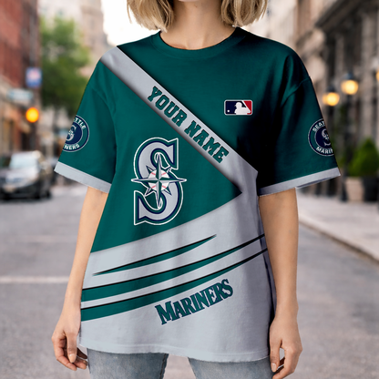 LIMITED EDITION - NEW CUSTOMIZED MLB14 SMS SEATTLE MARINERS UNISEX T-SHIRT, POLO, HOODIE & JACKETS