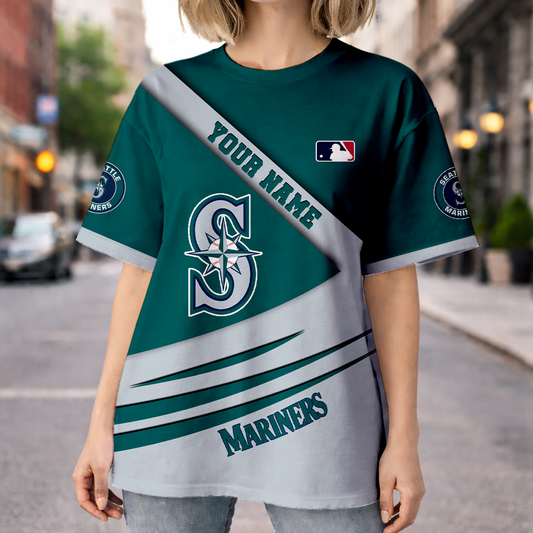 LIMITED EDITION - NEW CUSTOMIZED MLB14 SMS SEATTLE MARINERS UNISEX T-SHIRT, POLO, HOODIE & JACKETS