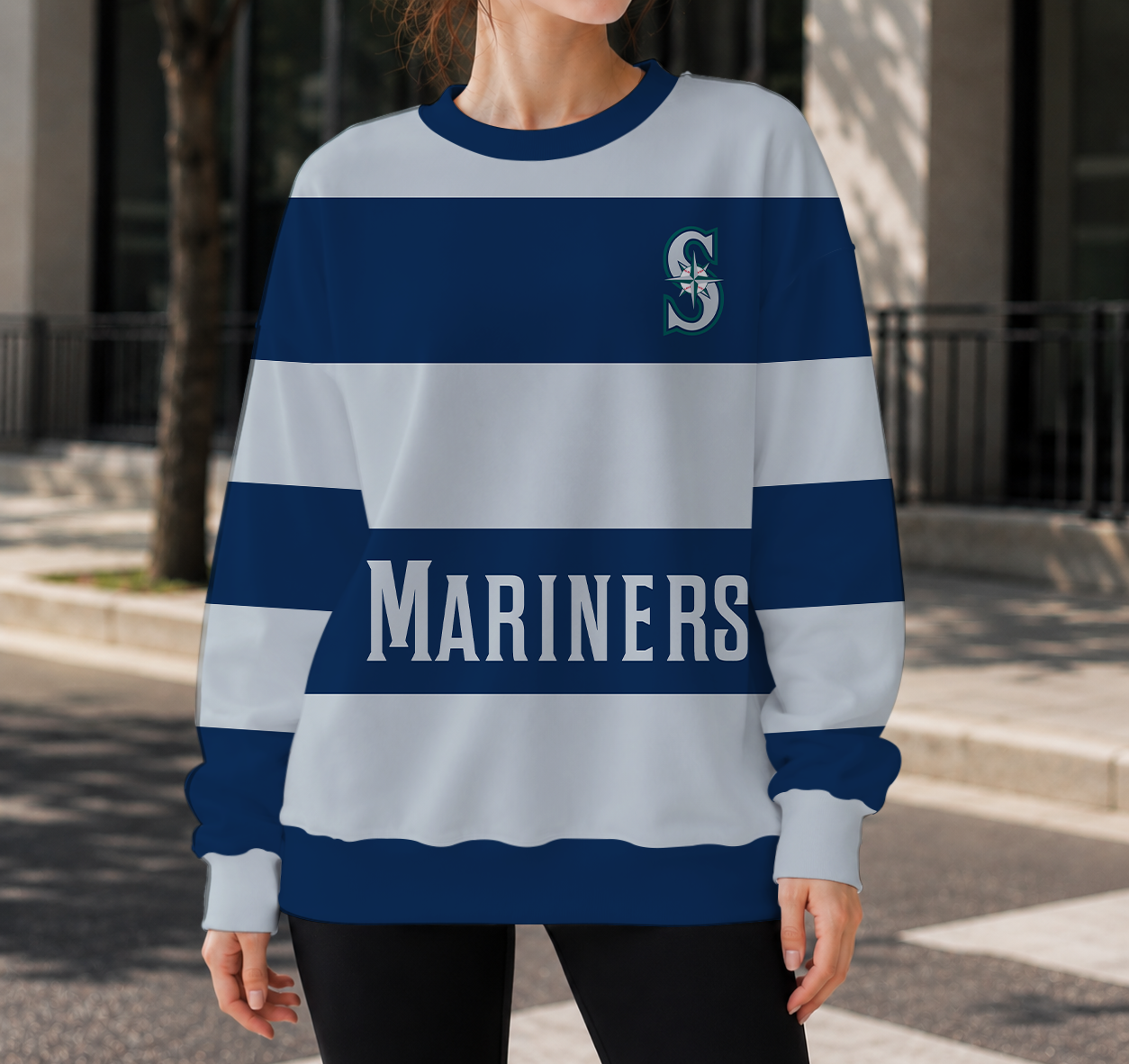 LIMITED EDITION - NEW CUSTOMIZED MLB14 SMS SEATTLE MARINERS UNISEX SWEATSHIRT