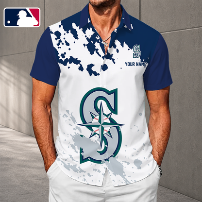 LIMITED EDITION - NEW CUSTOMIZED MLB14 SMS SEATTLE MARINERS UNISEX HAWAIIAN SHIRT