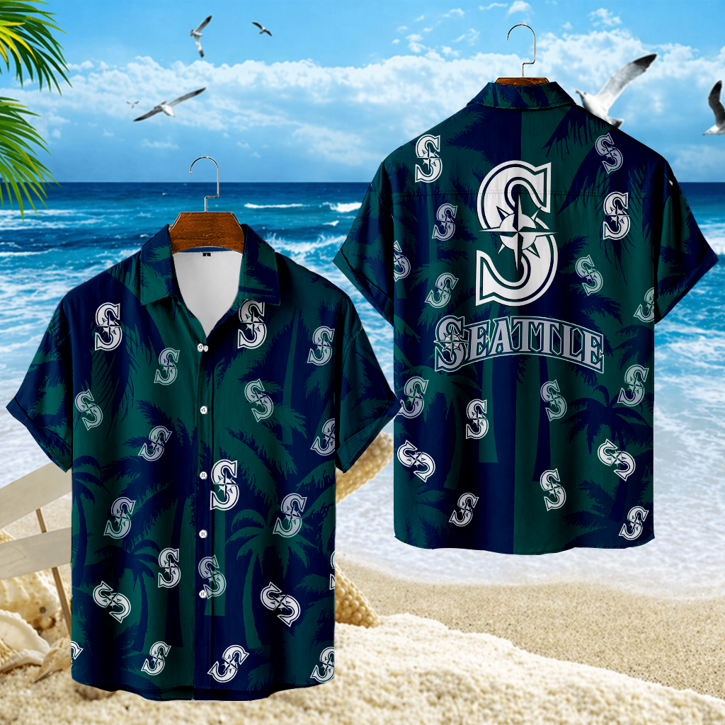 LIMITED EDITION - NEW CUSTOMIZED MLB14 SMS SEATTLE MARINERS UNISEX HAWAIIAN SHIRT