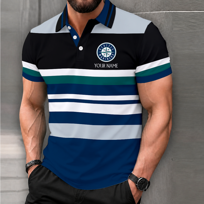 LIMITED EDITION - NEW CUSTOMIZED MLB14 SMS SEATTLE MARINERS POLO SHIRT, ZIP POLO SHIRT & T-SHIRTS