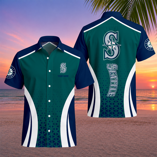 LIMITED EDITION - NEW CUSTOMIZED MLB14 SMS SEATTLE MARINERS UNISEX HAWAIIAN SHIRT