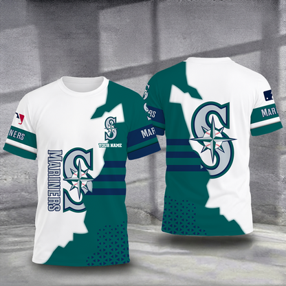 LIMITED EDITION - NEW CUSTOMIZED MLB14 SMS SEATTLE MARINERS T-SHIRT, POLO SHIRT, ZIP POLO SHIRT, SWEATSHIRT, HOODIE & ZIP HOODIE