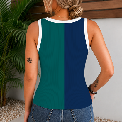 [FLASH SALE] NEW CUSTOMIZED MLB14 SMS SEATTLE MARINERS WOMEN'S V-NECK TANK TOP