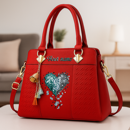 LIMITED EDITION - NEW CUSTOMIZED MLB14 SMS SEATTLE MARINERS ZIP HANDBAG MULTICOLOR