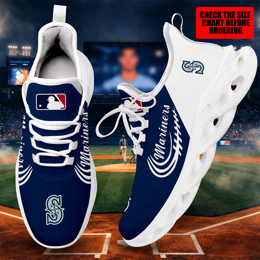[FLASH SALE] NEW CUSTOMIZED MLB14 SMS SEATTLE MARINERS MAX SOUL SHOES