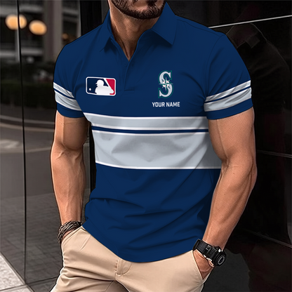 [FLASH SALE] NEW CUSTOMIZED MLB14 SMS SEATTLE MARINERS POLO SHIRT