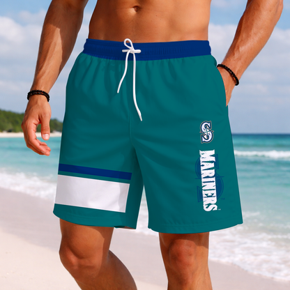 LIMITED EDITION - NEW PREMIUM MLB14 SMS SEATTLE MARINERS BASEBALL SHORT PANTS