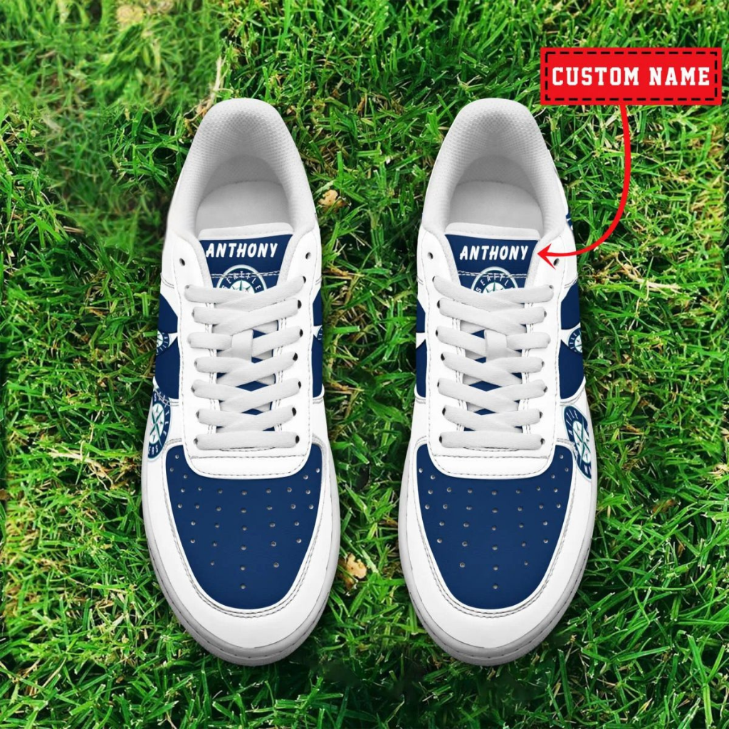[FLASH SALE] NEW CUSTOMIZED MLB14 SMS SEATTLE MARINERS AF1 SHOES