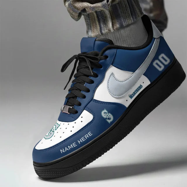 [FLASH SALE] NEW CUSTOMIZED MLB14 SMS SEATTLE MARINERS AF1 SHOES