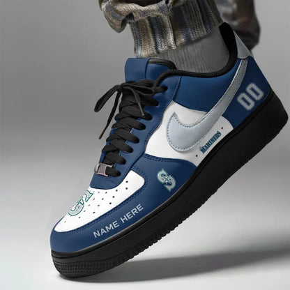 [FLASH SALE] NEW CUSTOMIZED MLB14 SMS SEATTLE MARINERS AF1 SHOES