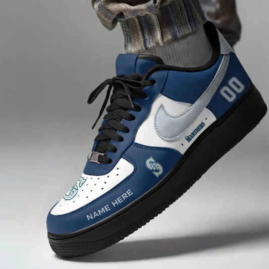 [FLASH SALE] NEW CUSTOMIZED MLB14 SMS SEATTLE MARINERS AF1 SHOES