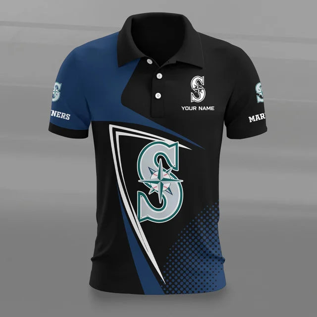 [FLASH SALE] NEW CUSTOMIZED MLB14 SMS SEATTLE MARINERS POLO SHIRT