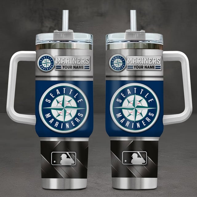 LIMITED EDITION - NEW CUSTOMIZED MLB14 SMS SEATTLE MARINERS TUMBLER CUP