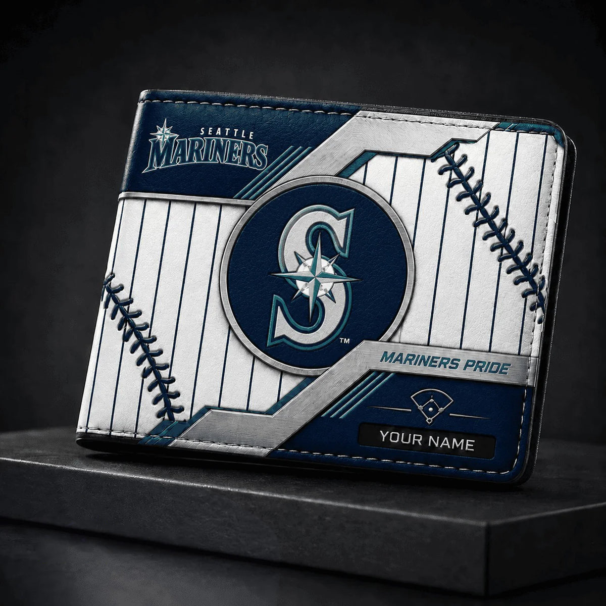 [FLASH SALE] NEW CUSTOMIZED MLB14 SMS SEATTLE MARINERS LEATHER WALLET