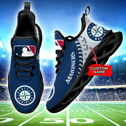 [FLASH SALE] NEW CUSTOMIZED MLB14 SMS SEATTLE MARINERS MAX SOUL SHOES