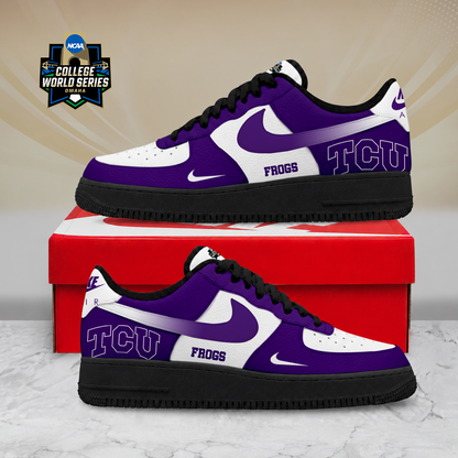 SPECIAL EDITION - NEW CUSTOMIZED NCAA CWS14 THF TCU HORNED FROGS AF1 SHOES