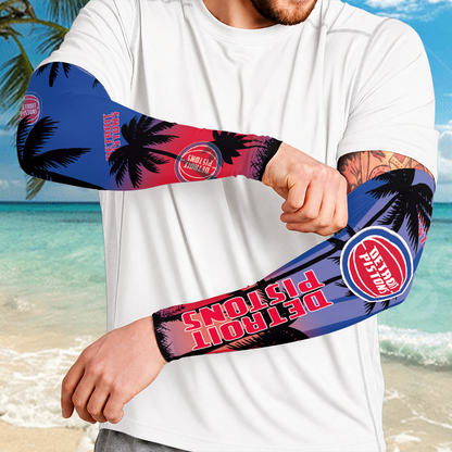 [HOT DEAL] NEW CUSTOMIZED NBA14 DPI DETROIT PISTONS SUN ARM SLEEVES