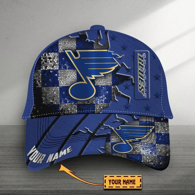 VIRAL EDITON - NEW CUSTOMIZED NHL14 SLB ST. LOUIS BLUES CLASSIC CAP