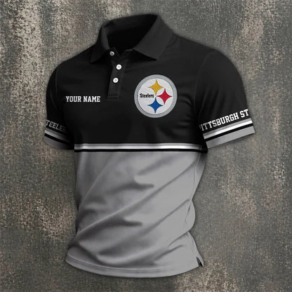 [SPECIAL OFFER] NEW CUSTOMIZED NFL14 PSB PITTSBURGH STEELERS POLO SHIRT