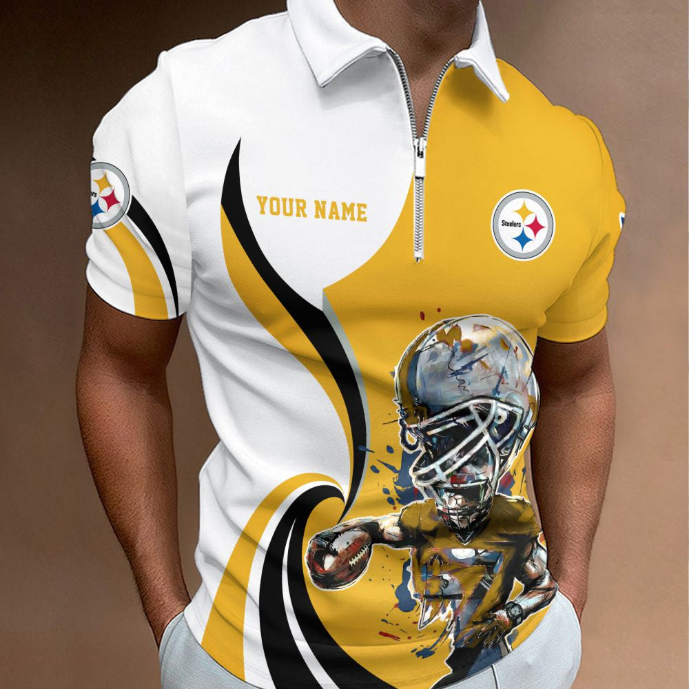 LIMITED EDITION - NEW CUSTOMIZED NFL14 PSB PITTSBURGH STEELERS T-SHIRT, POLO SHIRT, ZIP POLO SHIRT, SWEATSHIRT, HOODIE & ZIP HOODIE