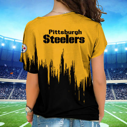 [SPECIAL OFFER] NEW CUSTOMIZED NFL14 PSB PITTSBURGH STEELERS SHOULDER SHIRT