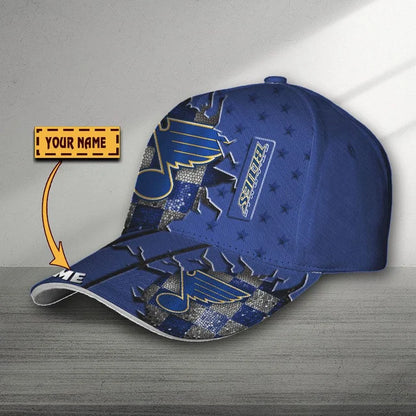 VIRAL EDITON - NEW CUSTOMIZED NHL14 SLB ST. LOUIS BLUES CLASSIC CAP