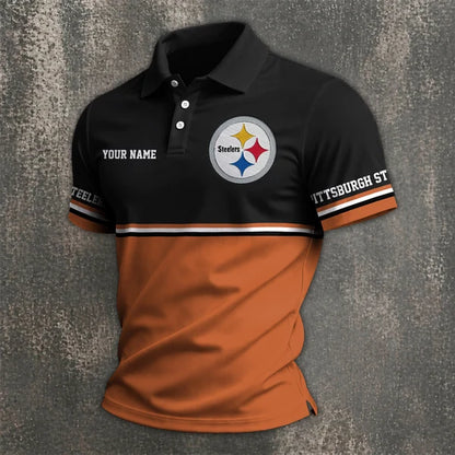 [SPECIAL OFFER] NEW CUSTOMIZED NFL14 PSB PITTSBURGH STEELERS POLO SHIRT