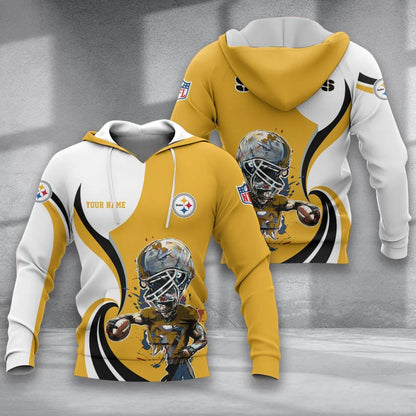 LIMITED EDITION - NEW CUSTOMIZED NFL14 PSB PITTSBURGH STEELERS T-SHIRT, POLO SHIRT, ZIP POLO SHIRT, SWEATSHIRT, HOODIE & ZIP HOODIE