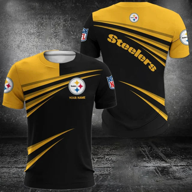 VIRAL EDITION - NEW CUSTOMIZED NFL14 PSB PITTSBURGH STEELERS POLO, T-SHIRT & SHORT PANTS SET