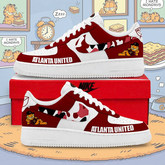 FINAL SALE - NEW CUSTOMIZED MLS14 ALU ALT UNITED FC x GARFIELD AF1 SNEAKERS