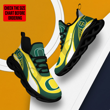 LIMITED EDITION - NEW CUSTOMIZED NCAA FBS14 OGD OREGON DUCKS CLUNKY SNEAKERS