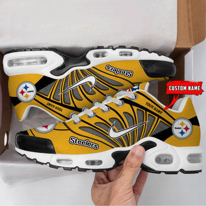 [SPECIAL OFFER] NEW CUSTOMIZED NFL14 PSB PITTSBURGH STEELERS AIR MAX PLUS SNEAKERS