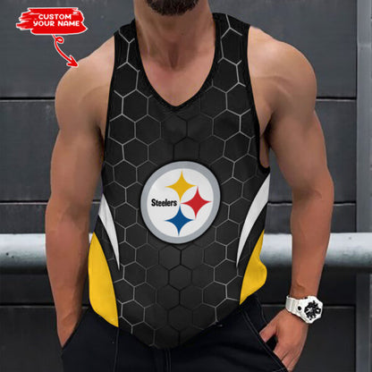 [SPECIAL OFFER] NEW CUSTOMIZED NFL14 PSB PITTSBURGH STEELERS UNISEX TANK TOP