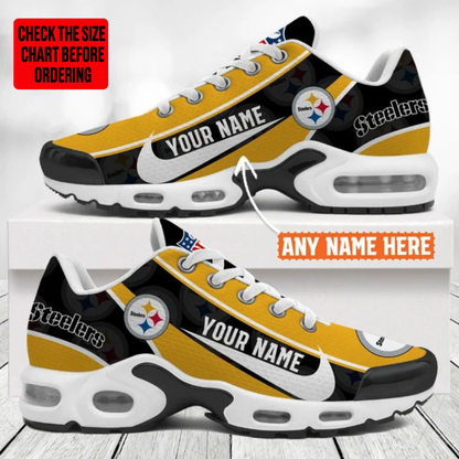 [SPECIAL OFFER] NEW CUSTOMIZED NFL14 PSB PITTSBURGH STEELERS AIR MAX PLUS SNEAKERS