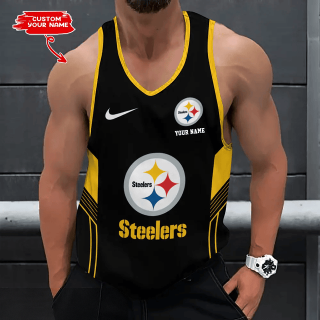 [SPECIAL OFFER] NEW CUSTOMIZED NFL14 PSB PITTSBURGH STEELERS UNISEX TANK TOP