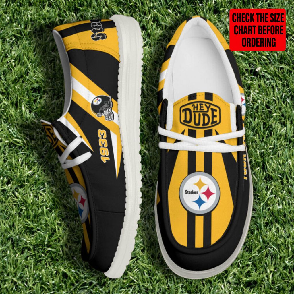 [SPECIAL OFFER] NEW CUSTOMIZED NFL14 PSB PITTSBURGH STEELERS LOAFER SHOES