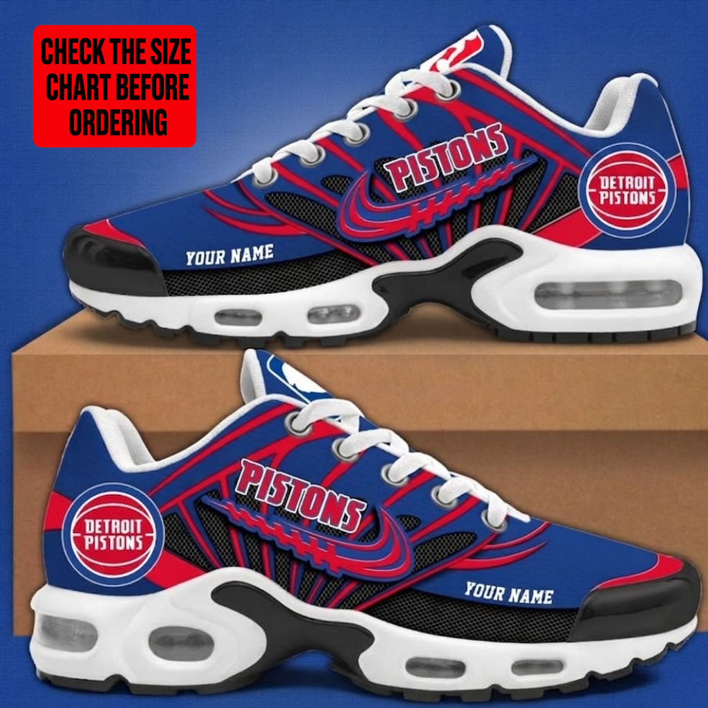 [HOT DEAL] NEW CUSTOMIZED NBA14 DPI DETROIT PISTONS AIR MAX PLUS SNEAKERS