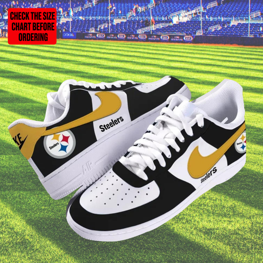 [SPECIAL OFFER] NEW CUSTOMIZED NFL14 PSB PITTSBURGH STEELERS AF1 SHOES