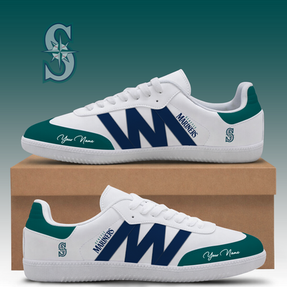 [FLASH SALE] NEW CUSTOMIZED MLB14 SMS SEATTLE MARINERS CLASSIC SNEAKERS