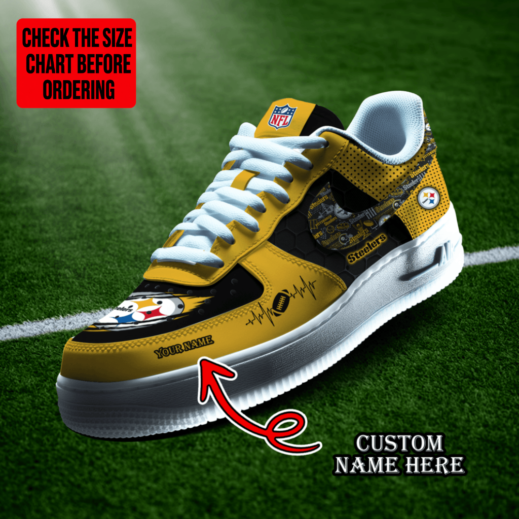 [SPECIAL OFFER] NEW CUSTOMIZED NFL14 PSB PITTSBURGH STEELERS AF1 SHOES