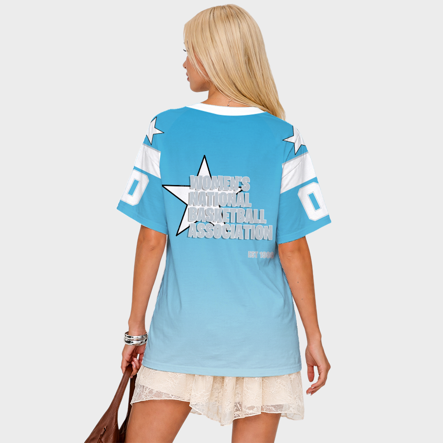 LIMITED EDITION - NEW CUSTOMIZED WNBA14 CLR CL ROCKERS V-NECK BASKETBALL JERSEY