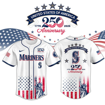 LIMITED EDITION - NEW CUSTOMIZED MLB14 SMS SEATTLE MARINERS BASEBALL JERSEY