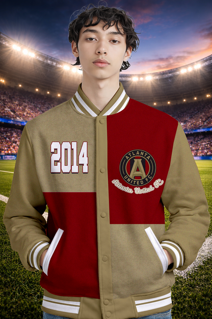 LIMITED EDITION - NEW CUSTOMIZED MLS14 ALU ALT UNITED FC SATIN VARSITY & BASEBALL JACKET