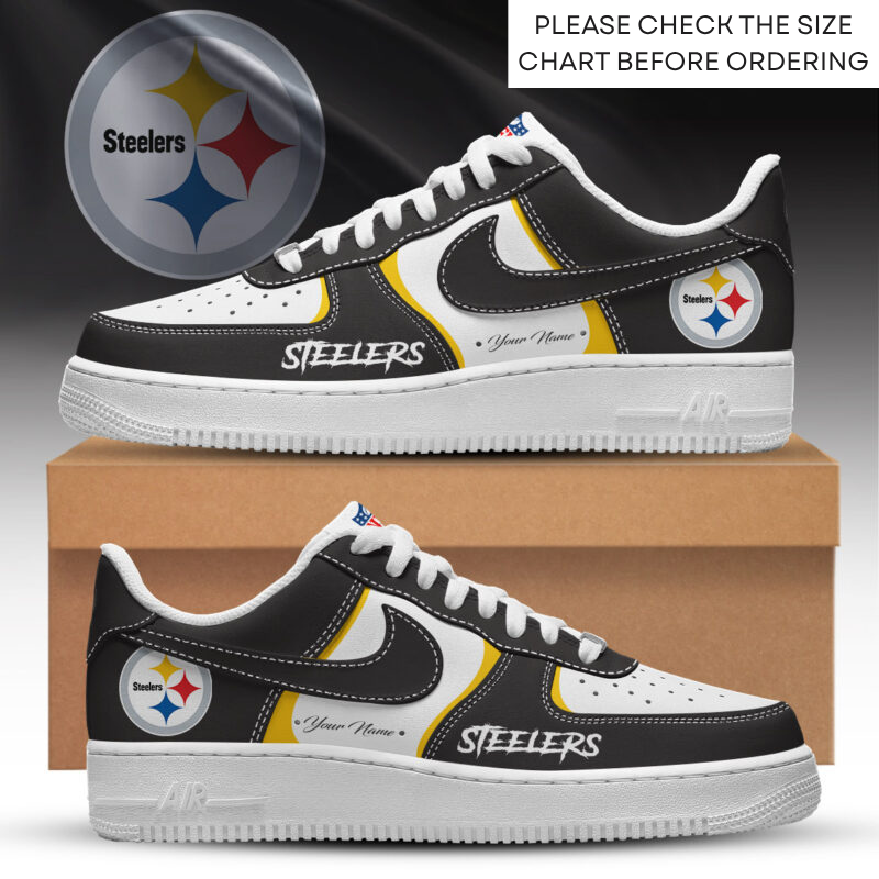 LIMITED EDITION - NEW CUSTOMIZED NFL14 PSB PITTSBURGH STEELERS AF1 SHOES