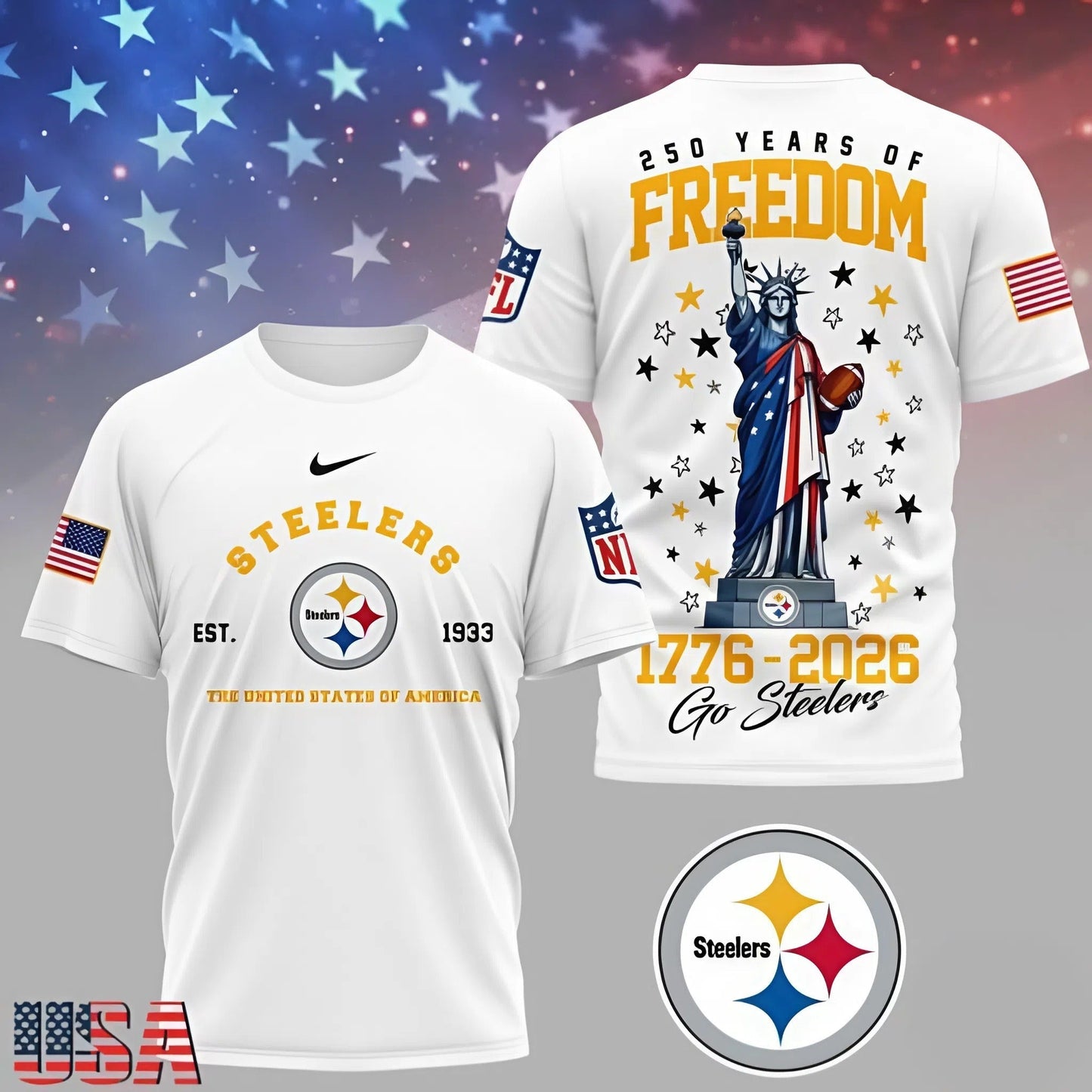 [SPECIAL OFFER] NEW CUSTOMIZED NFL14 PSB PITTSBURGH STEELERS T-SHIRT, HOODIE, ZIP HOODIE