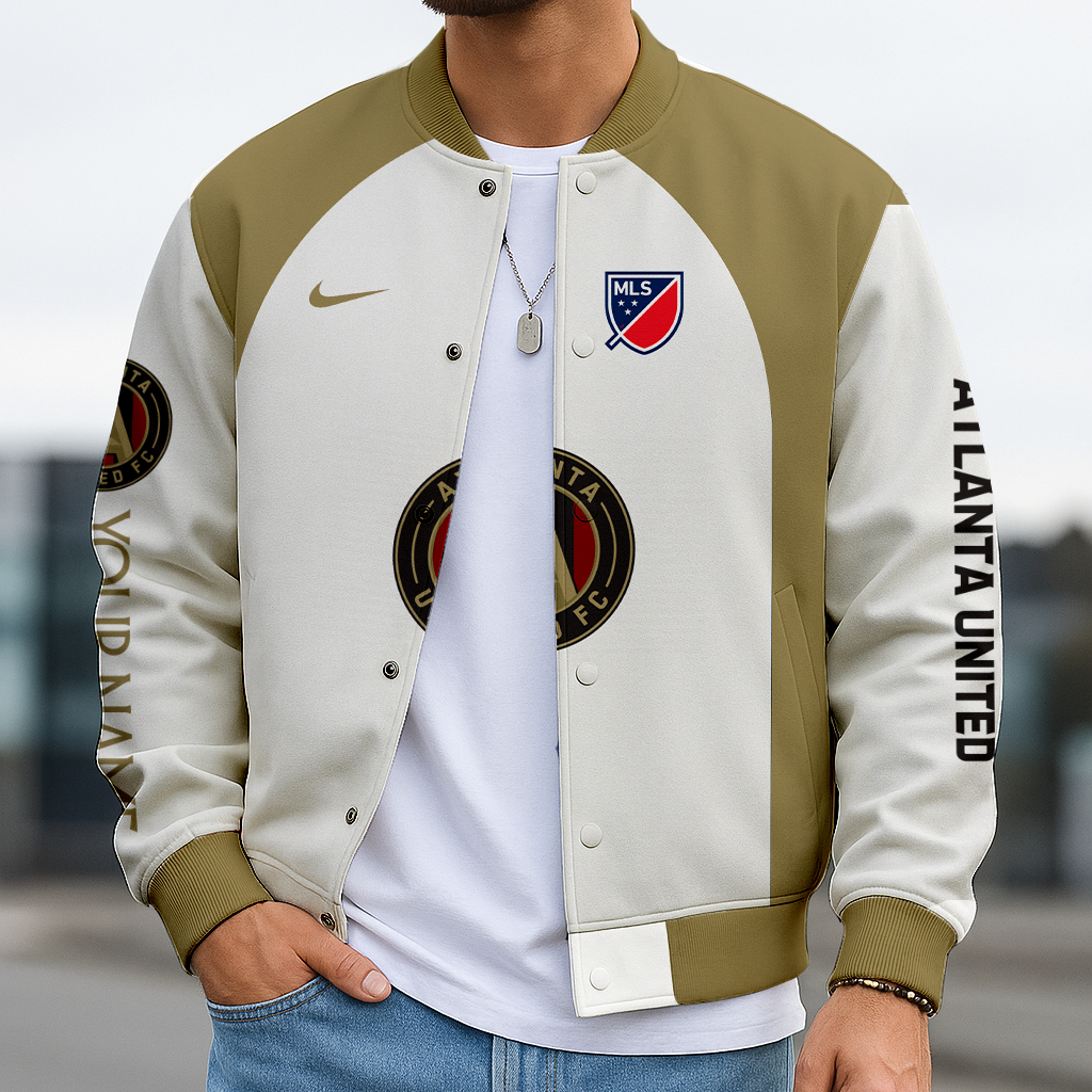 LIMITED EDITION - NEW CUSTOMIZED MLS14 ALU ALT UNITED FC SATIN VARSITY & BASEBALL JACKET